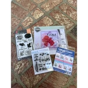 Hero Arts Gina K Whimsy Stamps Sizzix Collect Beautiful‎ Moments Stamp & Die Set